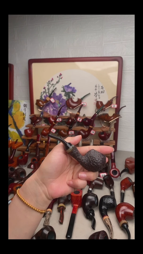 石楠木烟斗手工打磨