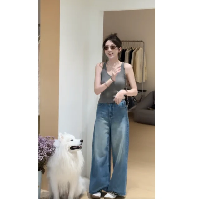 【缤纷背心】早秋纯欲u领外穿无袖多彩显瘦百搭背心