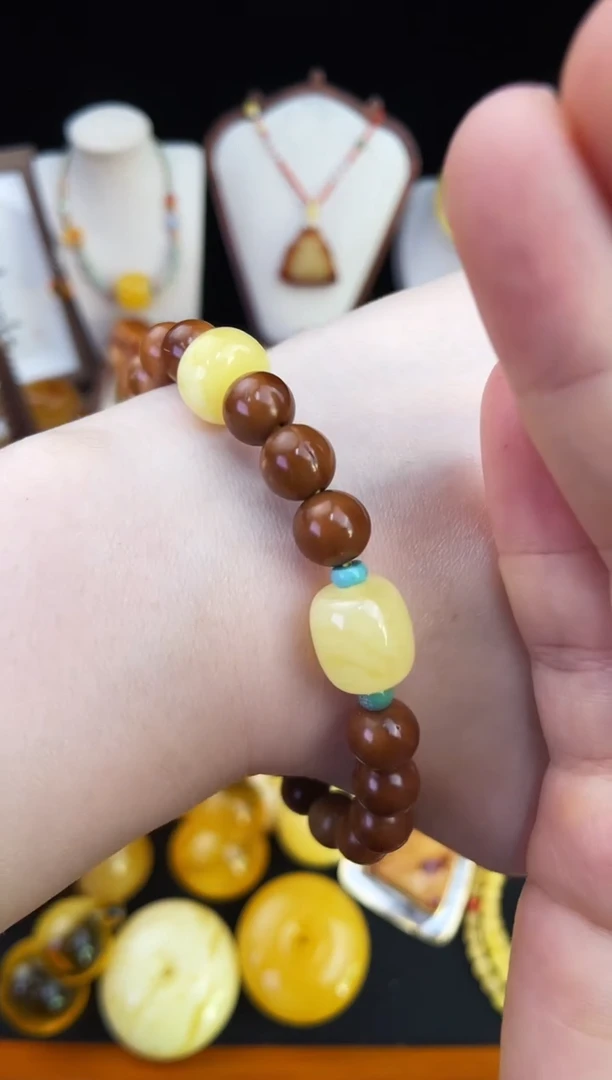 琥珀未镶嵌珠宝奇石柒月