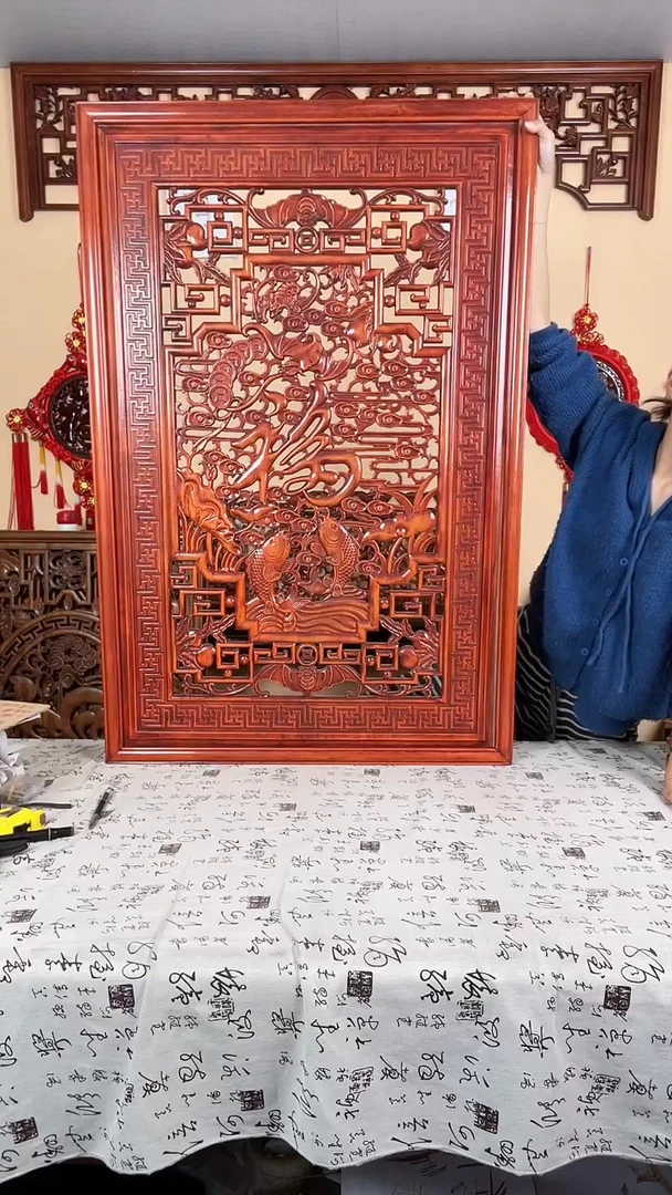 香樟木默认微瑕清仓处理，介意勿拍120*80双鱼