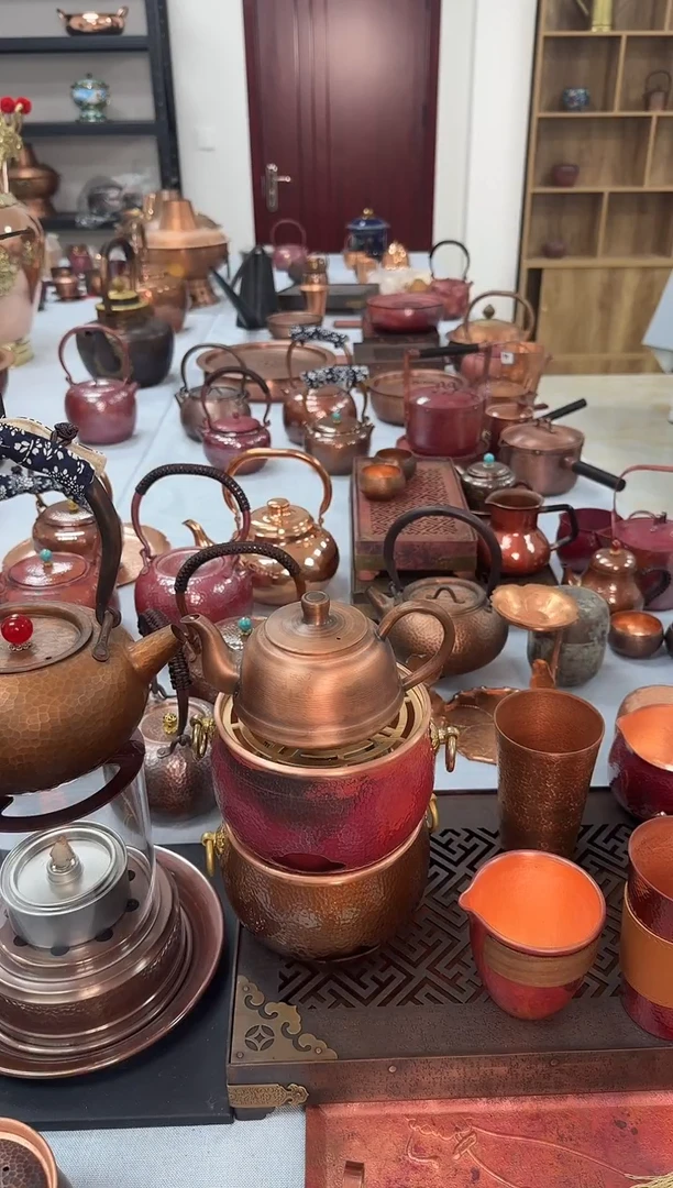 胖*咚纯紫铜老茶壶350cc