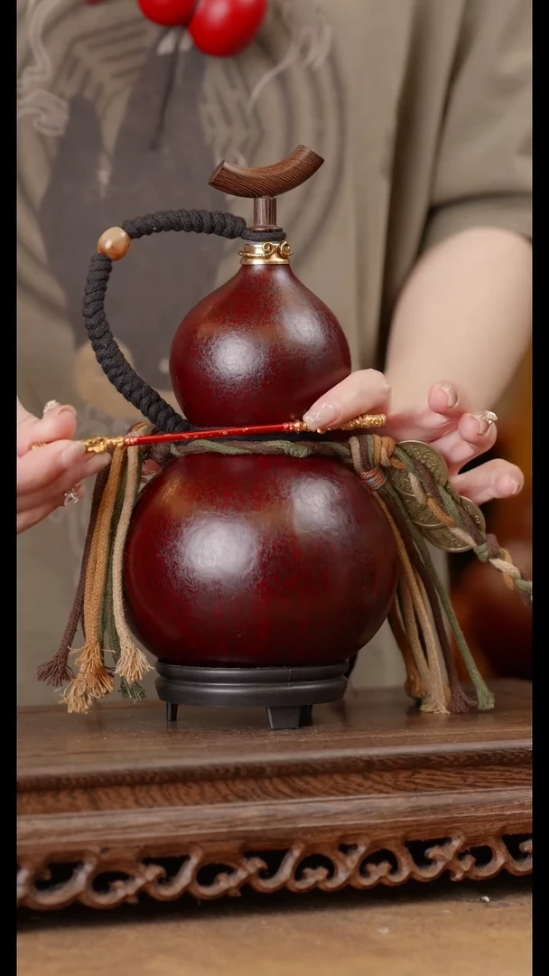 169号精品天然大漆酒葫芦一物一拍~