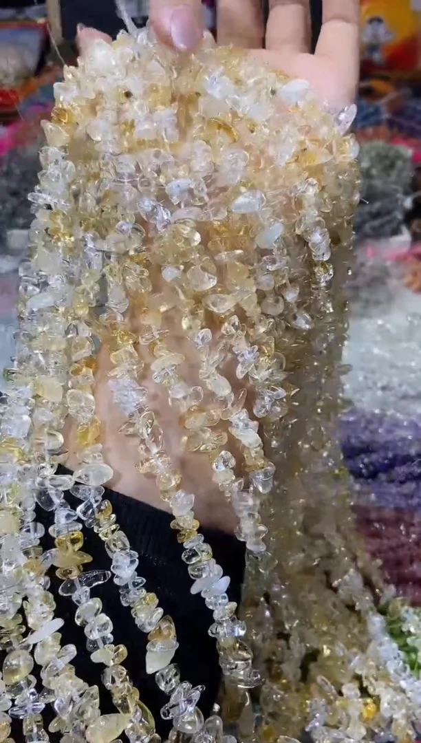 【闪购商品】水晶珠宝半成品未镶嵌黄水晶