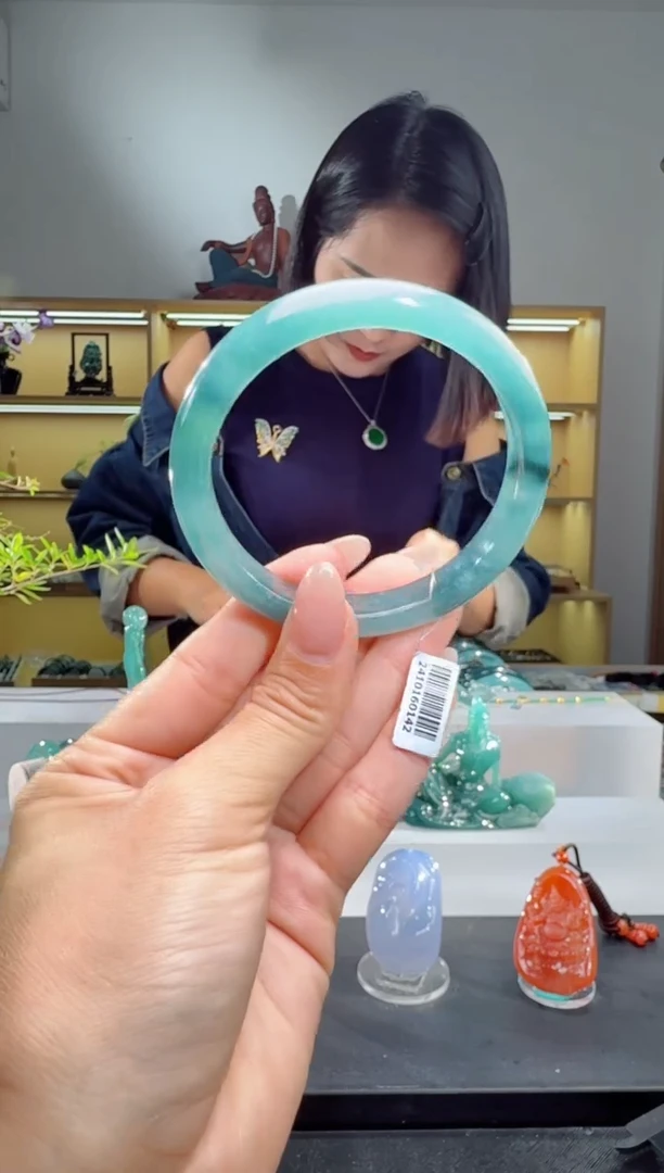 未镶嵌手镯翡翠58.3圈