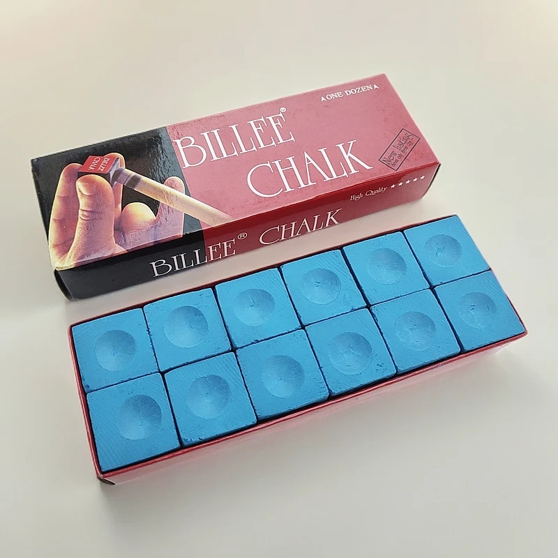 台球巧克粉BILLEE比力5A巧克粉蓝色油性摩擦力强好上粉巧克粉枪粉