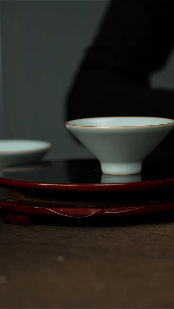 微微瑕 斗笠盏 无底款