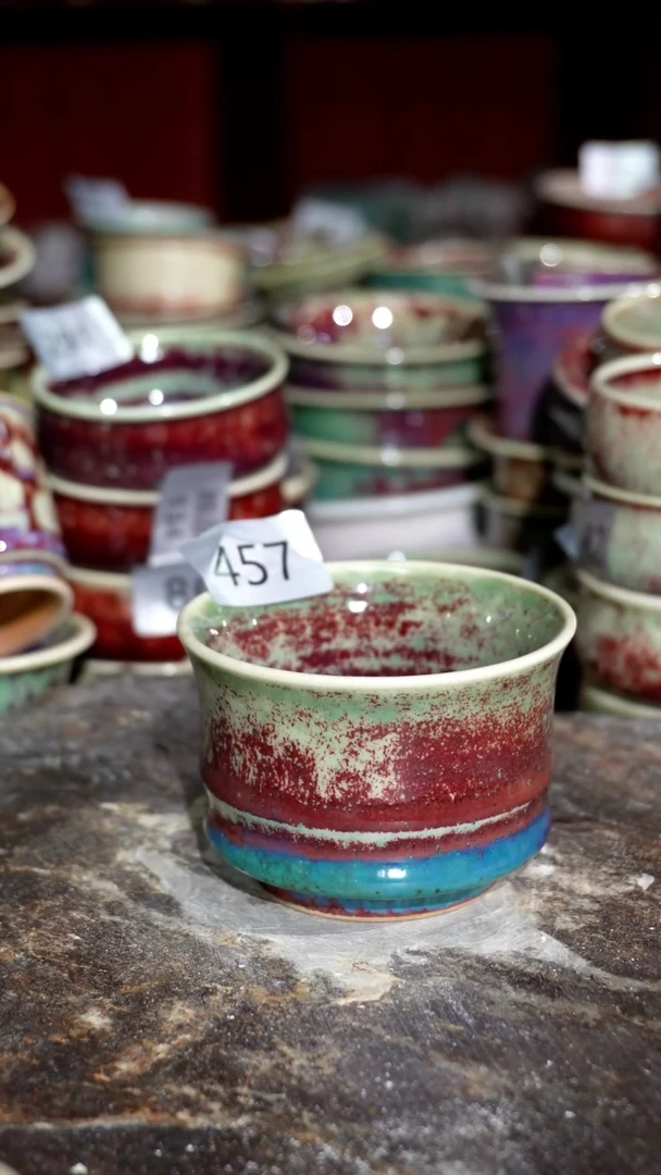 摆件精品窑变钧瓷茶器