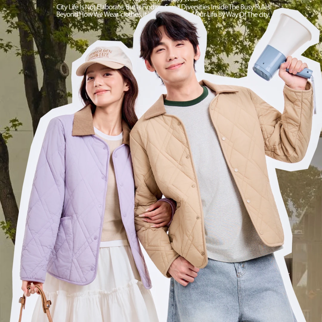 羊毛可拆卸衣领男女同款绵羊毛秋冬蓄热保暖长袖棉服外套情侣