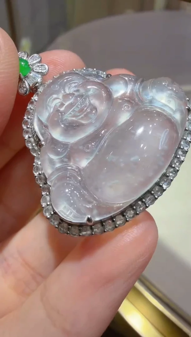 吊坠(不含链)18K金镶嵌翡翠多样性团购发一件