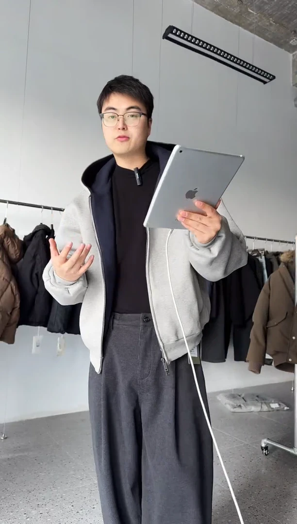 老张极简外套双面L