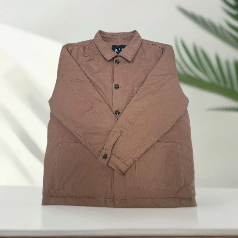 男士长袖加厚棉服