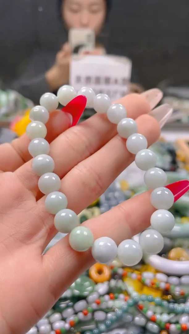 【闪购商品】翡翠颈饰未镶嵌8MM/N/翡翠A货一图一物