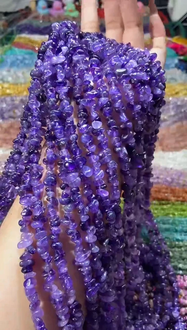 水晶珠宝半成品未镶嵌紫水晶