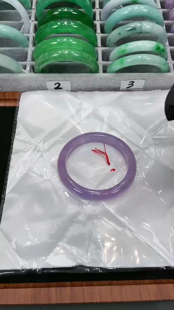 【闪购商品】砖雕s19 紫罗兰手镯 圈口60