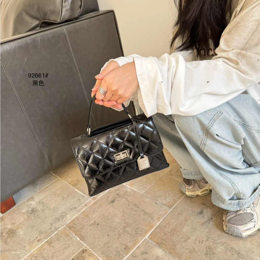【YI CHEN】SK-92661-黑色-高定轻奢时尚百搭潮流女神包包