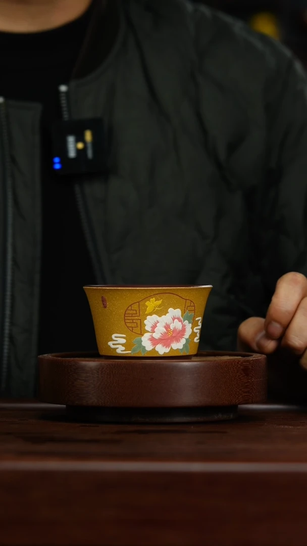 【闪购商品】紫砂茶杯r11堆花主人杯
