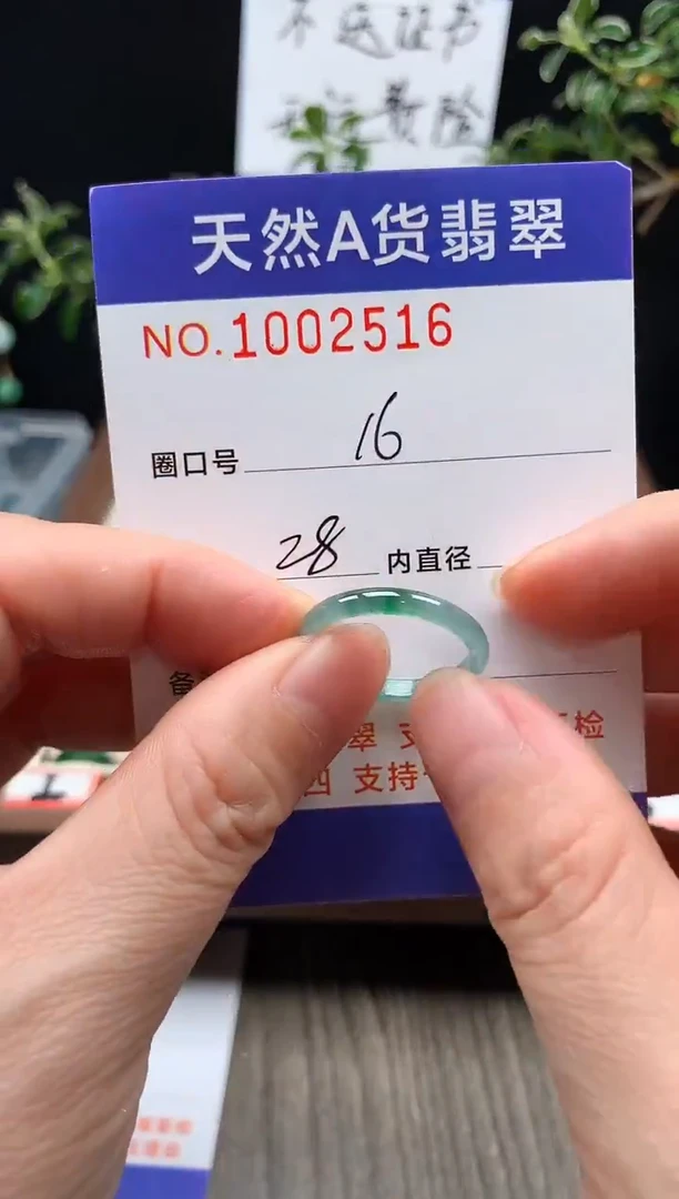 未镶嵌戒指翡翠16#