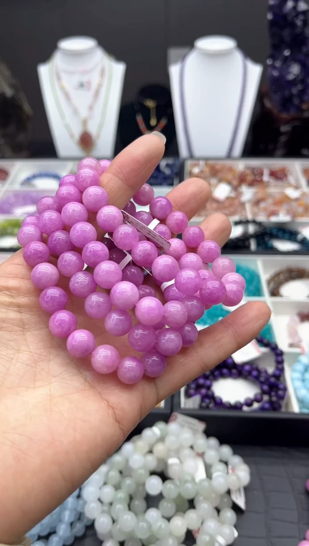 【闪购商品】水晶手链未镶嵌紫锂辉手串