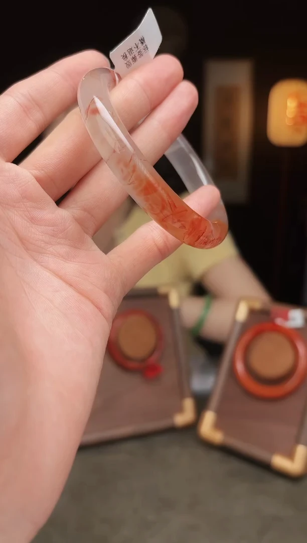 南红玛瑙未镶嵌把件zp42手镯 60.8