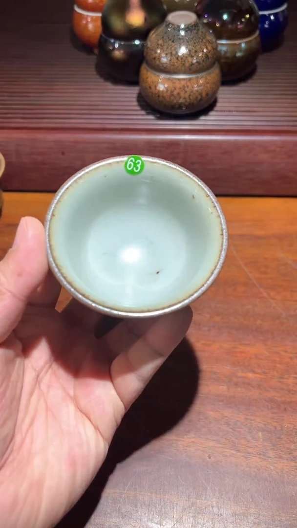 【闪购商品】茶盏63龙窑柴烧主人杯。。