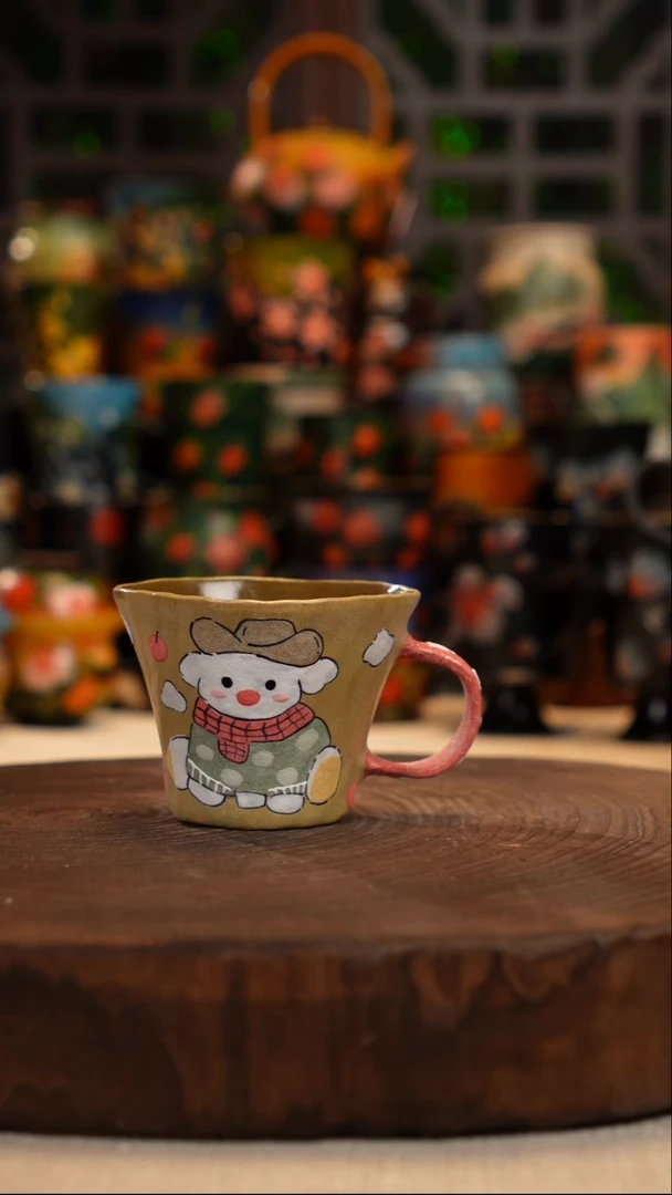 油画   釉下彩   杯子