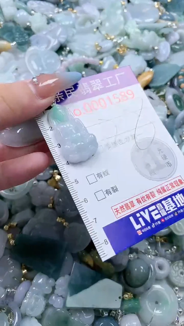 翡翠未镶嵌吊坠(不含链)1589