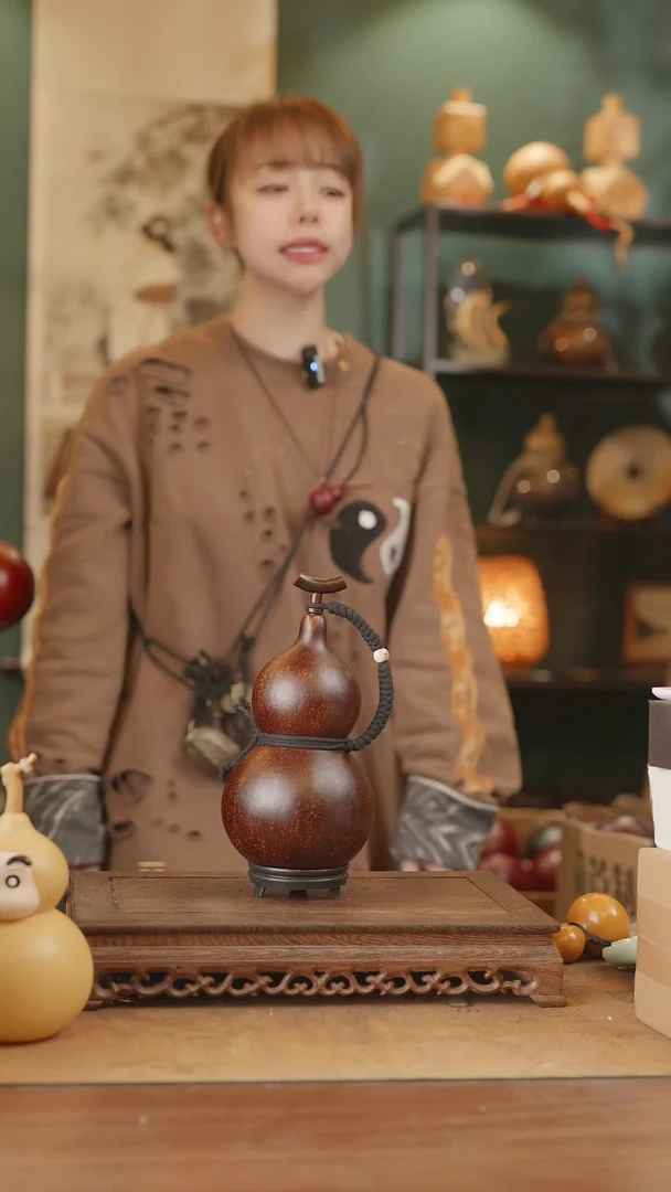 【闪购商品】122号精品天然大漆工艺防渗内胆酒葫芦~