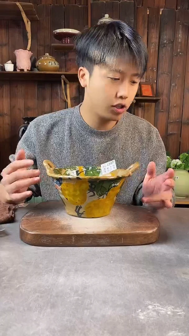 碗247瑕，手工手绘，超出陶瓷