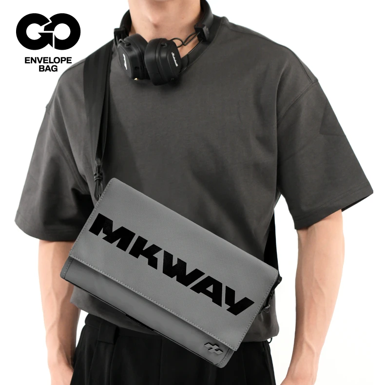 【爆款】星川MKWAY单肩斜跨邮差包防水户外通勤背包男包