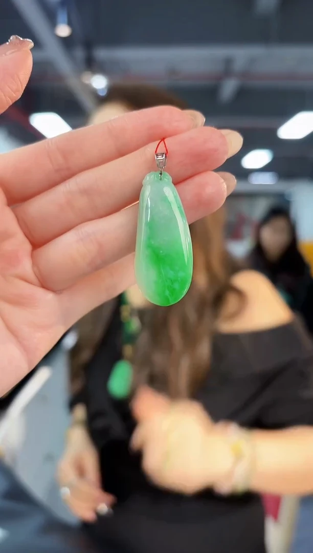 【闪购商品】翡翠颈饰18K金镶嵌缅料A货/支持复检/一件