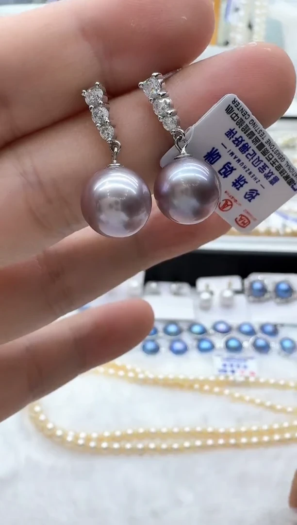 【闪购商品】淡水珍珠耳饰银S925镶嵌清货