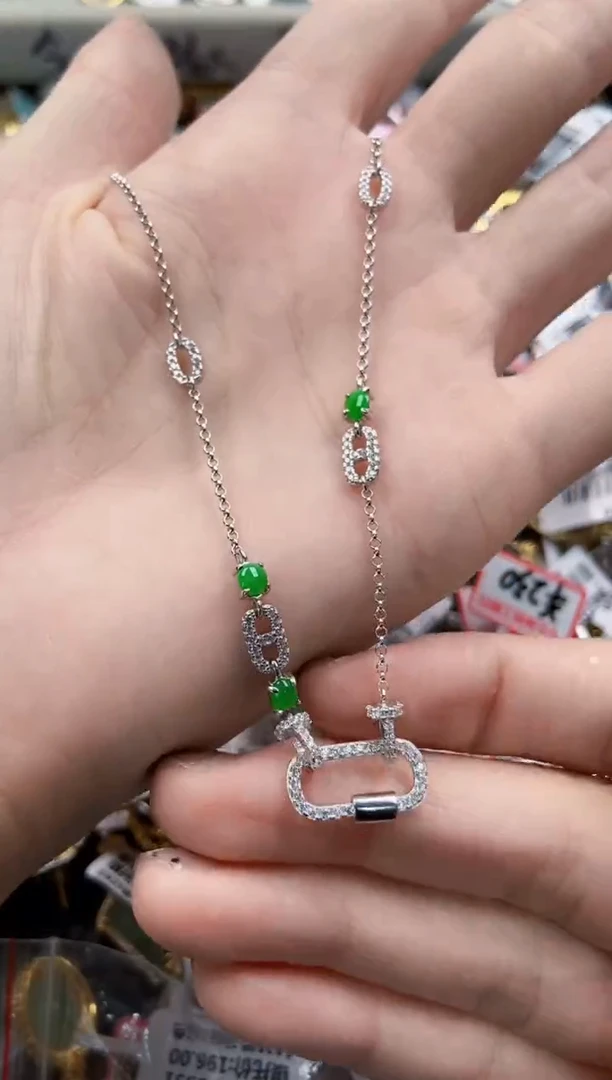 翡翠戒指银S925镶嵌2222----7