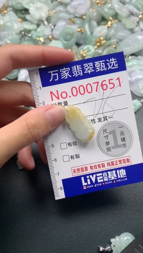 吊坠(不含链)未镶嵌翡翠7651