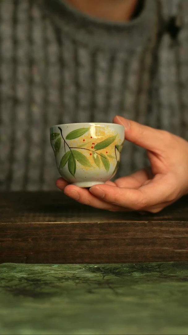 釉下彩手工手绘瓷器青诗集手工手绘瓷器