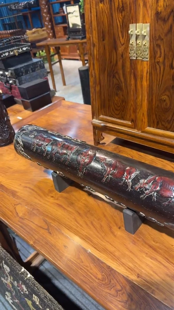 木紫檀五牛图横财邵氏紫檀木艺