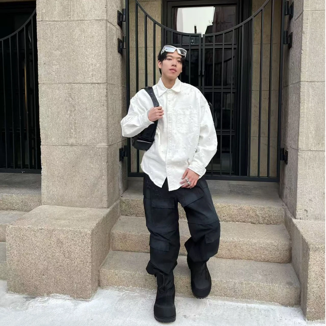 [Nadlle Studio] 细节控最爱 重磅水洗磨毛衬衫外套