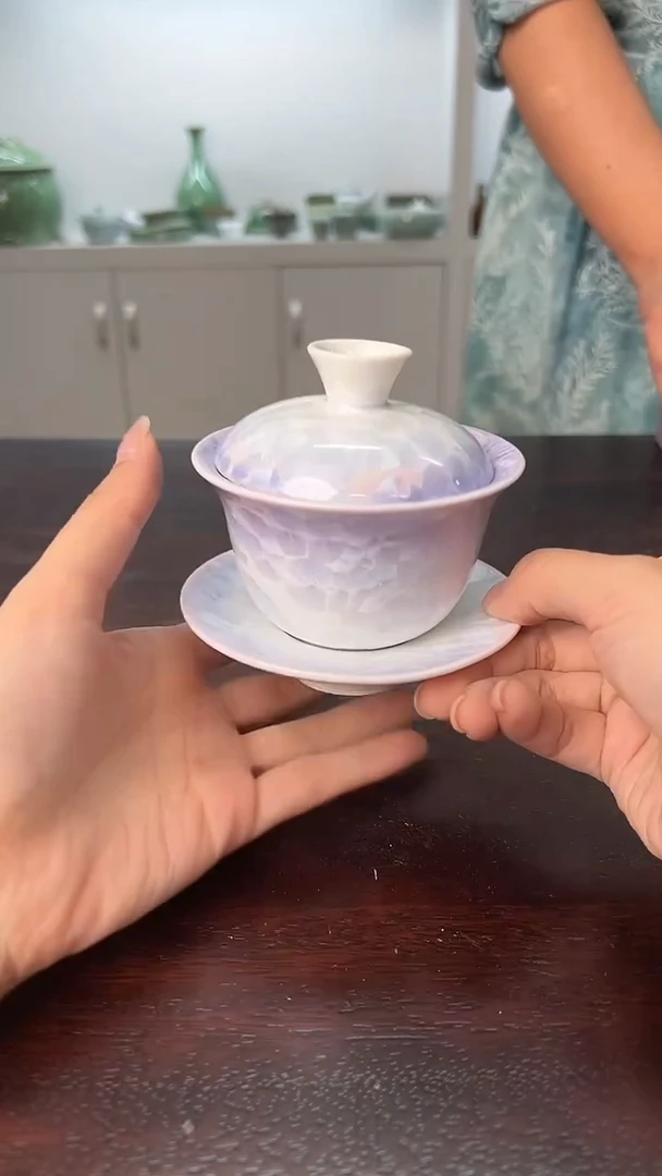 龙泉云间青瓷小米茶器