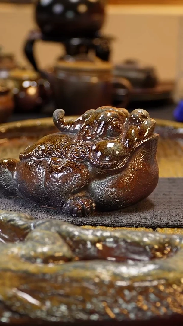 紫砂柴烧纯自然柴烧