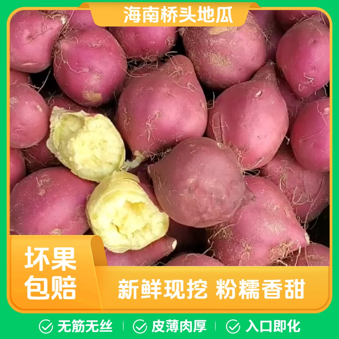 2025新圆果上市 海南澄迈桥头地瓜富硒地瓜新鲜农家番薯
