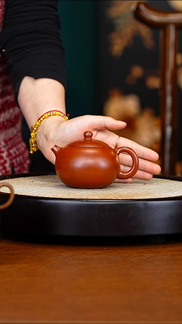 宜兴紫砂 DXY 红泥 西施  220cc  送杯