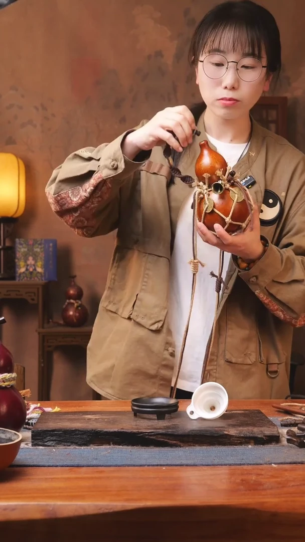 【闪购商品】143号精品大漆葫芦防腐防渗装水茶酒