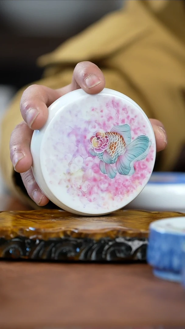 【闪购商品】鱼景德镇陶瓷盖置