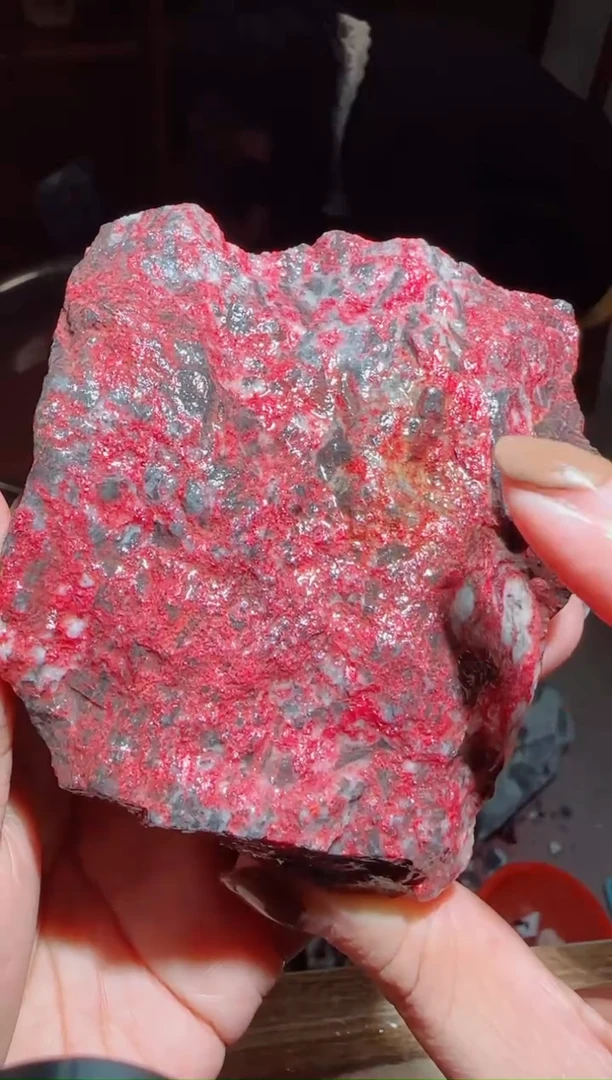 天然辰砂朱砂毛料7