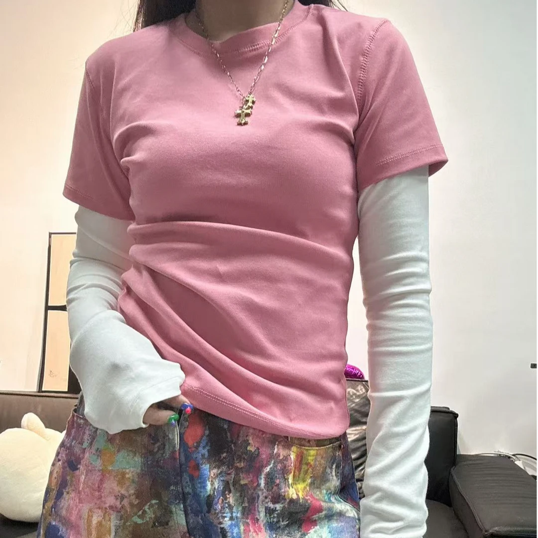 《赵小姐推荐》假两件套打底