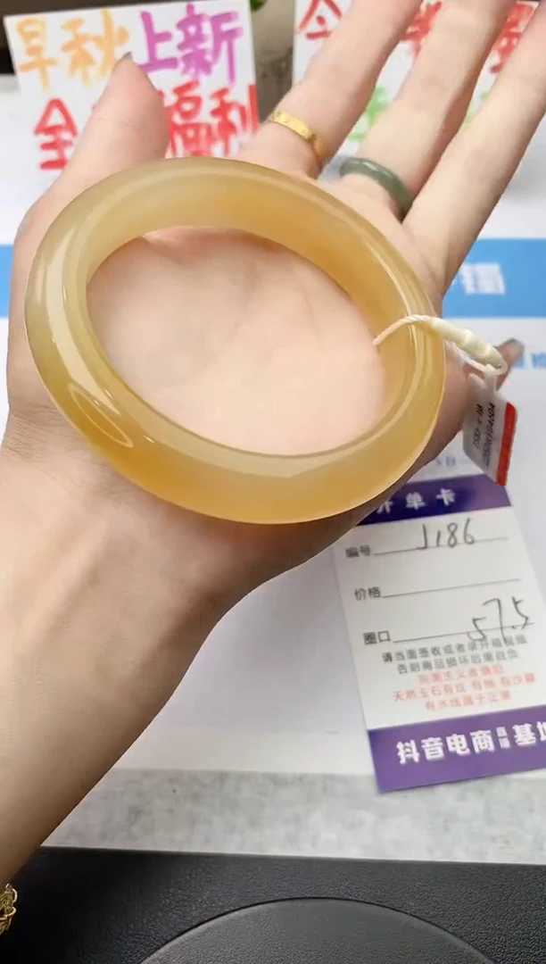 未镶嵌手镯石英质玉j186-HA多样性发货57+