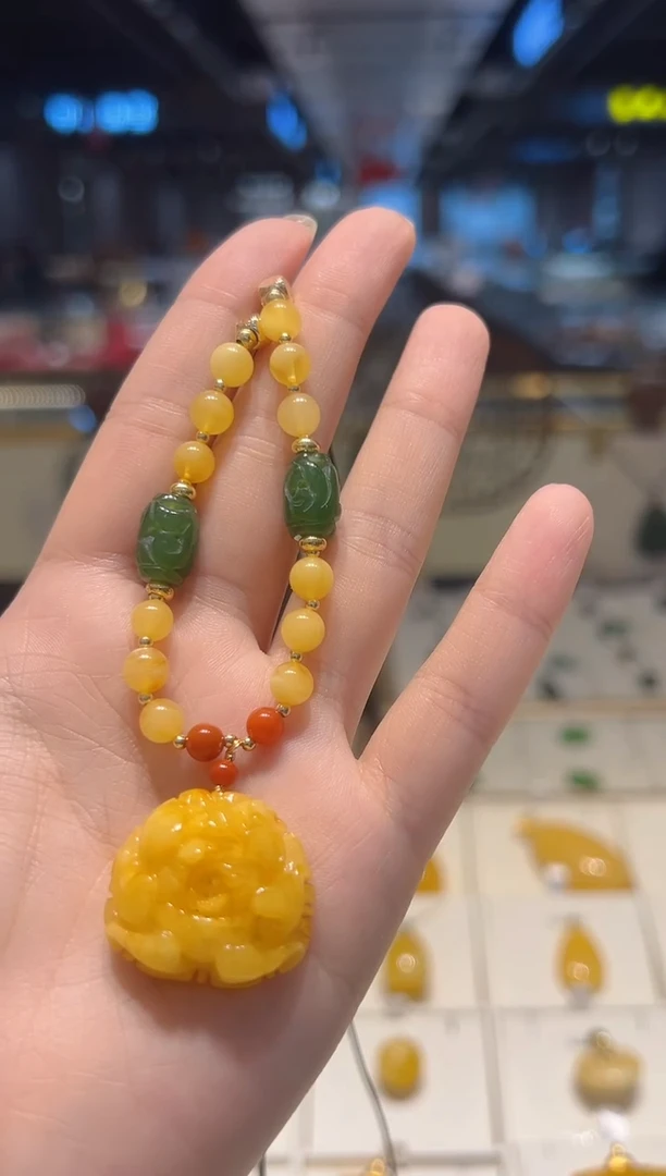 【闪购商品】蜜蜡颈饰未镶嵌42//////////