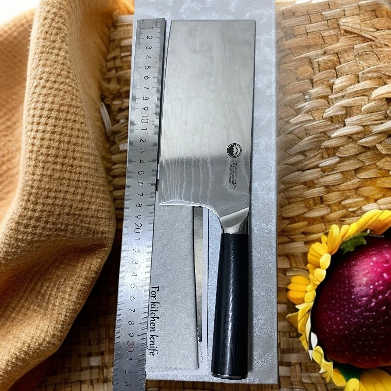 二号链接家用大马士革通体夹钢家用切菜切片刀