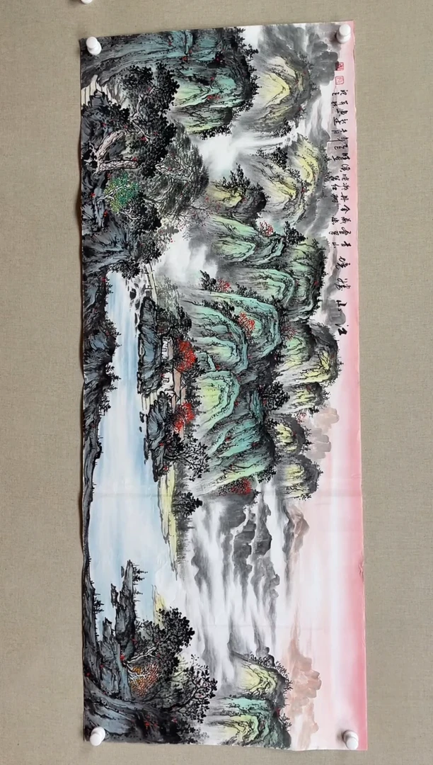 国画180*68 殷新建殷新建殷新建殷新建