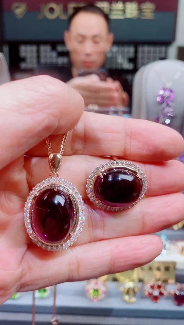 吊坠(赠链)银S925镶嵌紫晶s****️紫晶2件套