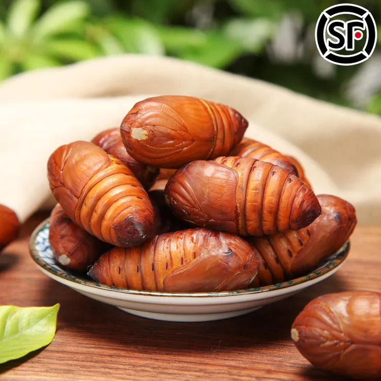 溪味道辽宁柞树蚕蛹500克黄茧蛹黑茧蛹东北新鲜尖蛹食用高蛋白